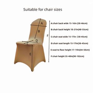 Nouvelles housses de chaise extensibles de luxe d'inspiration américaine avec des accents dorés scintillants pour les occasions spéciales - Product Image 2