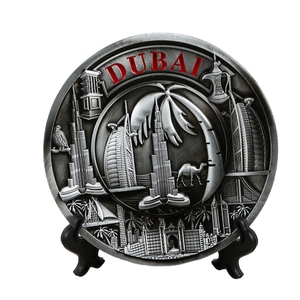 New Trending Dubai <strong>Burj</strong> Khalifa Tower Tourist Souvenir Ornaments Zinc Alloy Keychain Metal Fridge Magnet - Product Image 6