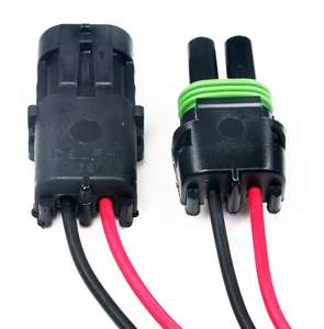 Автомобильный водонепроницаемый комплект с 2 контактами, штепсельная вилка, автомобильный комплект с жгутом проводов 16 GA - Product Image 3