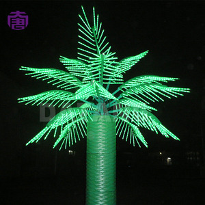 Outdoor Waterproof <b>Led</b> Palm <b>Tree</b> <b>Light</b> Gorgeous Tropical Ornament For Courtyard Seaside And Vacation Spot Landscape For Sale - Product Image 2