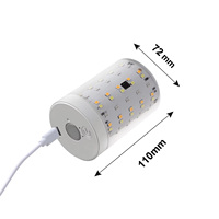 Bombilla LED E26 Desmontable y Recargable, con Cambio de Color RGB, Control Remoto, Temporizador, Base Magnética, Luz Nocturna para Decoración del Hogar