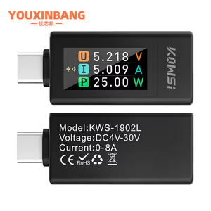 Typ-C Strom-und Spannungs überwachung 4-30V 0-8A Leistungs messer Tester Digital Detector Meter Electronic Kit KWS-1902L - Product Image 6
