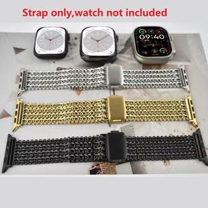 Bracelet de montre pour Apple Watch Series 10 11 46 mm Ultra 49 mm et 22 mm, bracelet de montre universel en acier inoxydable avec boucle magnétique - Product Image 4