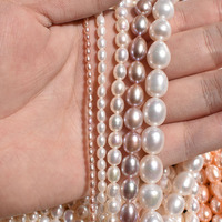 Perles de riz naturelles d'eau douce de qualité AAA, 2-10 mm, forte luminosité, baroques, pour la fabrication de bijoux DIY faits à la main