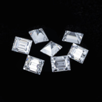 5 karat 9x11mm Radyant Kesim Beyaz DEF/GH Berraklık VVS  Parlak Kesim Beyaz Mozanit Ham Taş Gevşek Taş
