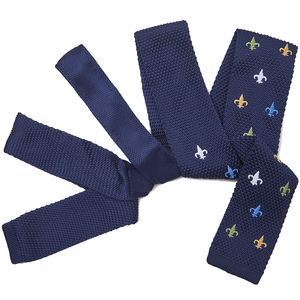 Hommes français coloré <span class=keywords><strong>Fleur</strong></span> <span class=keywords><strong>De</strong></span> Lis symbole motif nouveauté <span class=keywords><strong>cravate</strong></span> <span class=keywords><strong>cravate</strong></span> mince tricot Polyester cravates garçons d'honneur cravates <span class=keywords><strong>de</strong></span> mariage - Product Image 6