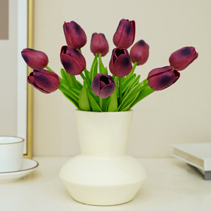 Ramillete de Tulipanes Artificiales Ruilisi Mini PU, Flor de Seda de Alta Simulación, Decoración para Bodas y Hogar - Product Image 4