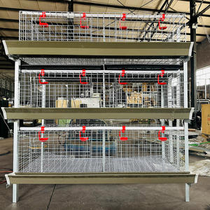 Nouveau système manuel de type H <span class=keywords><strong>Cage</strong></span> pour poulets de chair de poulet Équipement de nettoyage pour bébés poulets à manivelle - Product Image 5