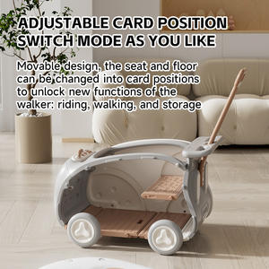 Petite marchette pliable de sécurité pour bébé avec roues en silicone Siège confortable certifié CE/CPC pour 6 mois à 3 ans - Product Image 3