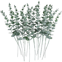 Arrangement de fleurs décoration de la maison Real Touch branche de feuille d'eucalyptus eucalyptus artificiel