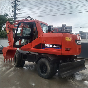 Excavatrice sur pneus Doosan 150 d'occasion, bon état, performances fiables, prix bas - Product Image 5