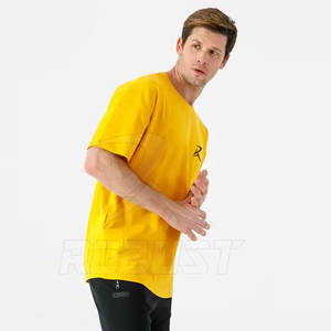 Camiseta de algodón 100% con hombros caídos de gran tamaño de alta calidad para hombre, camiseta en blanco con estampado personalizado de peso pesado para la calle - Product Image 4