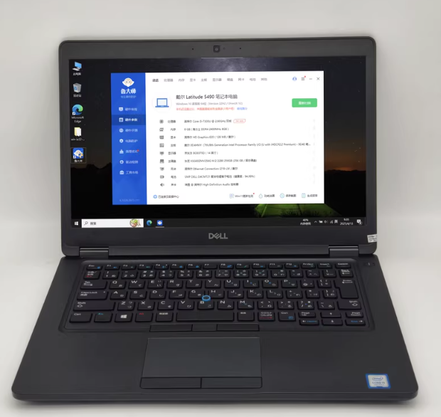 Dell 5490 14 Inches Ultra-Thin Laptop Intel I5-8250u 8+ 256GB Storage English Keyboard Refurbished Second Hand 8GB DDR4