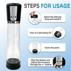 เครื่องสั่นสำหรับผู้ชายเครื่องปั๊มสุญญากาศแบบชาร์จไฟได้อัตโนมัติ<span class=keywords><strong>อุปกรณ์</strong></span><span class=keywords><strong>เพิ่ม</strong></span><span class=keywords><strong>ขนาด</strong></span>อวัยวะเพศชายเครื่องสั่นทำจากซิลิโคนสำหรับผู้ชาย - Product Image 5