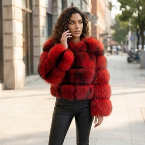 <span class=keywords><strong>Cappotto</strong></span> di <span class=keywords><strong>Pelliccia</strong></span> Naturale di Procione di Alta Qualità per <span class=keywords><strong>Donna</strong></span>, Giacca di Lusso Calda per l'Inverno, Vendita Diretta dalla Fabbrica - Product Image 6