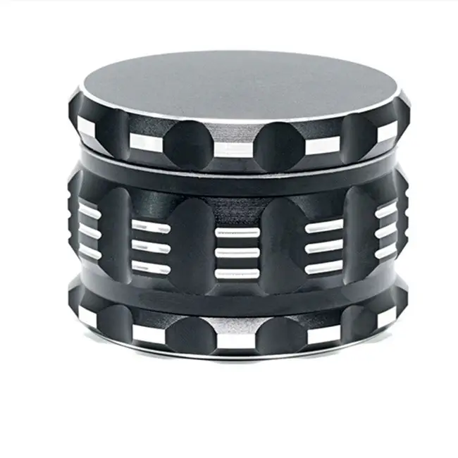 Audio Metal black Grinder For Lace Color 63 mm 4 Layer Spice Grinder Crusher Herb Grinder black