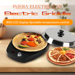 Machine à Injera Mitad 40 cm 1800 W, Plaque de cuisson antiadhésive en acier inoxydable 450 degrés, pour Mogogo Injera - Product Image 3