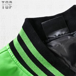 Chaqueta de Cuero Sintético PU con Bordado 3D de Alta Calidad OEM, Estilo Urbano, para Hombre - Product Image 6