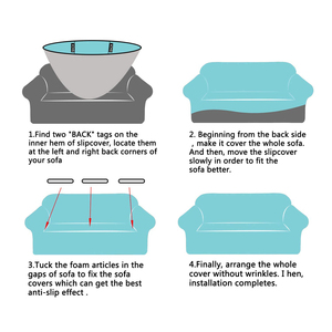 Stretch <strong>Sofa</strong> Cover Spandex <strong>Sofa</strong> Slipcover Couch Cover Furniture <strong>Protector</strong> with Elastic Bottom - Product Image 6