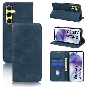 PH334 adecuado para <span class=keywords><strong>Samsung</strong></span> para <span class=keywords><strong>Galaxy</strong></span> A55/A54/A53/A52 piel de becerro Color sólido funda de teléfono con tapa magnética fuerte - Product Image 4