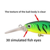 Prix d'usine Leurre de pêche Minnow ABS à longue queue, leurre dur de simulation Luya avec hameçons