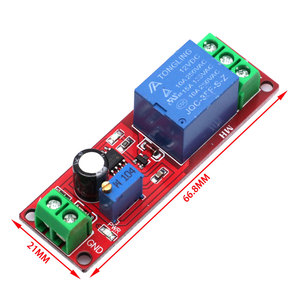 Venta al por mayor de fábrica DC 5V / 12V Delay Connect / Disconnect relay Shield NE555 Temporizador Interruptor Módulo ajustable - Product Image 4