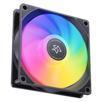 Ventilador de CPU para PC SNOWMAN BF120-ARGB-BK de 120 mm con Rodamiento Fluido y Funcionamiento Silencioso de 20dBA para Refrigeración de Radiador de Caja de Ordenador
