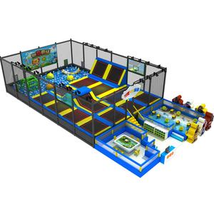 상업용 점프 트램폴린 실내 트램폴린 공원 장비 어린이와 성인을위한 번지 트램폴린 공원 - Product Image 5