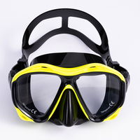 Masque de plongée en silicone souple à bas prix et aux ventes élevées La natation sous-marine peut ajuster automatiquement le masque de plongée pour adulte