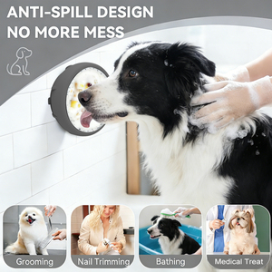 Cuencos de silicona al por mayor para mascotas con ventosas, comederos de alimentación lenta para perros y gatos, tapete de entrenamiento interactivo para lamer. - Product Image 2