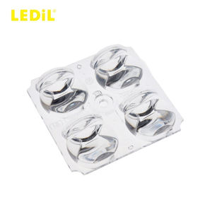 Ledils C17410_SPORT-2X2-FT6 Conjuntos de lentes LED cuadradas de PMMA 50x50mm de haz estrecho y orientación frontal para mástiles altos - Product Image 1