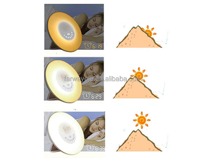 Réveil numérique de table à 7 couleurs Réveil lumineux Aide au sommeil, Simulation du lever et du coucher du soleil, Radio FM à 6 sons naturels - Product Image 5