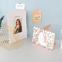 Supports de classeurs en métal Triangle et porte-revues stockage de journaux pour ensembles de bureau ou de bureau à domicile