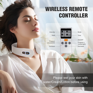 Cuidado DE LA SALUD Cuello cevial Productos de masaje TENS Pulso Aliviar el dolor Tejido profundo Shiatsu Vibración Cuello Hombro Masajeador con calor - Product Image 3