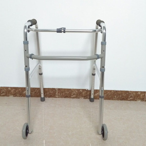 Andador de Aleación de Aluminio L+C con Ruedas de 5 Pulgadas Ajustables para Rehabilitación y Asistencia para Caminar - Product Image 3