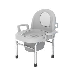 Folding Toilet <b>Chair</b> For <b>Elderly</b> And Pregnant Women Portable Plastic With Steel Frame Household Use - Product Image 4