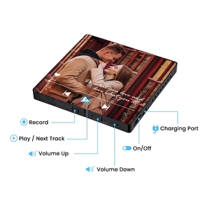 Vente en gros de supports vierges pour sublimation, forme carrée, en plastique moderne, pour décoration intérieure, avec lecteur de musique, aimant puissant, réutilisables pour réfrigérateur, personnalisables - Product Image 5