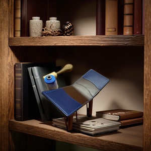 Boshiho Men's Vintage Trifold <b>Wallet</b> Veg Tanned Bifold Credit Card Pockets Genuine Leather <b>RFID</b> <b>Blocking</b> Multi-Function 3 in 40G - Product Image 2