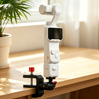Morsetto a C in lega di alluminio con attacco Arri da 1/4 e ventosa magnetica per GoPro, DJI Pocket 4P/4/3, Insta360 e fotocamera Luna Ultra