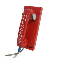 Teléfono Fijo Industrial JWAT205 con Cable para Interiores, Teléfono de Escritorio con Marcación Automática para Línea Directa de Emergencia SOS