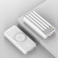 Nueva Llegada: Dispositivos Electrónicos de Consumo de Tendencia con 4 Cables, Bancos de Energía Portátiles Inalámbricos de 5V/2.1A, 10000mAh y 20000mAh, Estación de Carga