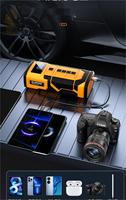 150PSI 2 en 1 démarreur de saut d'urgence de voiture avec pompe gonflable de pneu 12000mAh pompe de compresseur d'air d'alimentation d'automobile