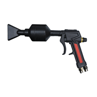 Pistolet à mousse double tube avancé eau-air pour le detailing automobile – Équipement de lavage de voiture haute performance pour les salons de beauté