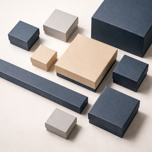 Deluxe Jewelry Set <b>Box</b> Custom Rigid Cover Base Jewelry <b>Gift</b> <b>Box</b> Custom Velvet Insert Custom Printing Logo OEM Factory - Product Image 6