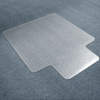 Tapis de chaise moderne en PVC lavable et rembourré pour sols moquettés, usage bureau et domicile