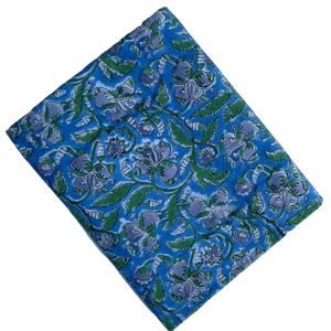 Beautiful Hand Block Printed 100% Cotton Fabric <b>Home</b> <b>Textiles</b> Woven Technique Indian Style Washable Per Meters OEM the Art Box - Product Image 1