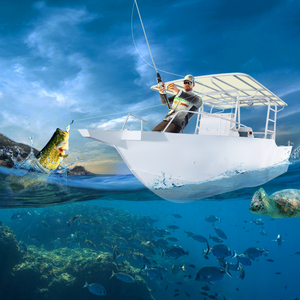เรืออลูมิเนียมสำหรับตกปลาและพักผ่อน ปี 2022 พร้อมหลังคาบิมินี่ ขาย - Product Image 5