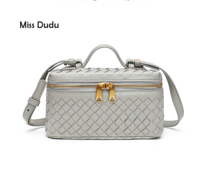 Factory WholeSale Women PU Fashion Portable Luxury Woven <b>Braided</b> Zipper Crossbody Shoulder Bag Foldable Durable Young Ladies - Product Image 1