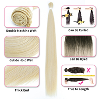 Extensiones de cabello sintético, gran oferta, fibra Premium de 24 pulgadas, mechones de cabello liso de hueso de Color, superventas en Rusia