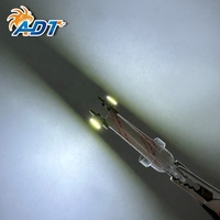 ADT 쿨 화이트 투명 베이스 인서트 T10 194 # 555 2Leds 5050SMD 핀볼 6.3볼트 핀볼 LED 플렉스 전구 조명